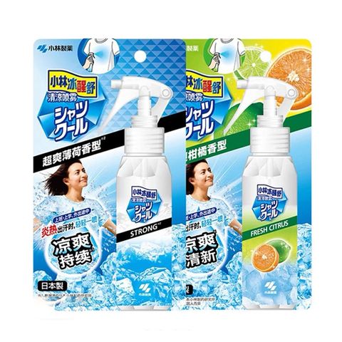 Xịt làm mát cơ thể cho người lớn và trẻ em Kobayashi Shirt Cool Nhật Bản 100ml kết hợp chống tia UV và côn trùng