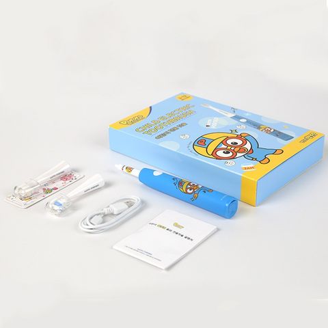 Bàn chải điện sóng âm cho bé Pororo Kids Hàn Quốc loại bỏ mảng bám trên răng hiệu quả