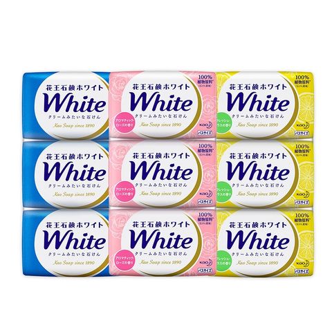 Combo 3 bánh xà phòng tắm trắng da KAO white Nhật Bản 3x130g
