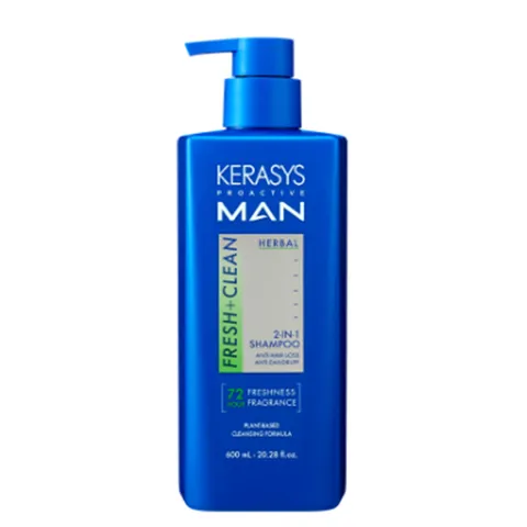 Dầu gội nam Sạch Sâu, Ngăn Ngừa Gàu, Kiềm Dầu Kerasys Proactive Men 2 in 1 Hàn Quốc 600ml