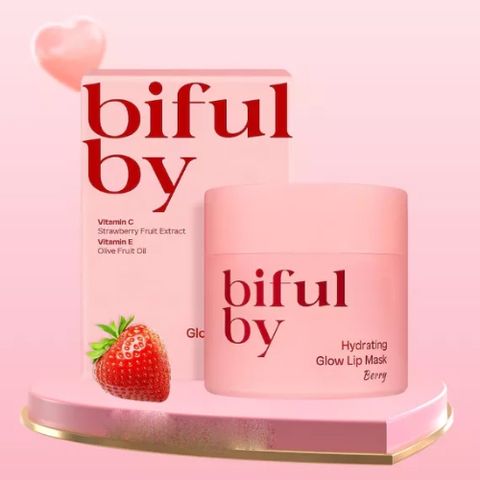 Mặt nạ ủ môi Biful by Hydrating Glow Lip Mask giúp môi căng mọng, chống nhăn thâm môi Hàn Quốc 10ml