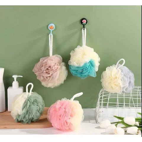 Combo 3 Bông Tắm Tròn  Lưới Mềm Mại, Kì Cọ Sạch Kem Tẩy Da Chết, Siêu Tạo Bọt