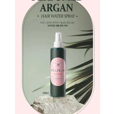 Keo xịt tóc dưỡng và tạo kiểu bồng bềnh, xoăn hương Argan Around Me Perfumed Argan Hair Water Spray 200ml
