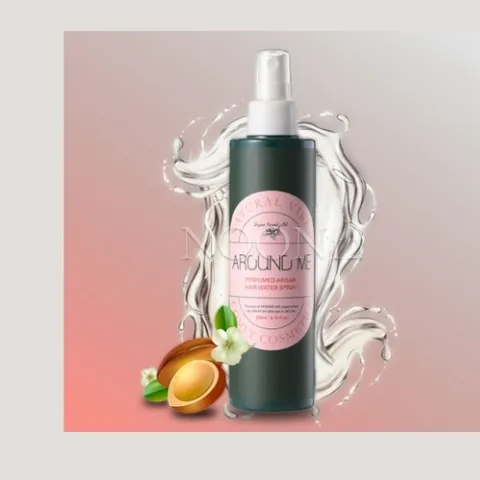 Keo xịt tóc dưỡng và tạo kiểu bồng bềnh, xoăn hương Argan Around Me Perfumed Argan Hair Water Spray 200ml