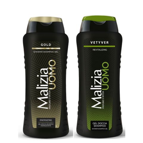 Dầu Gội Sữa Tắm Malizia Uomo hương thơm thể thao cho nam 2in1 Italy 250ml