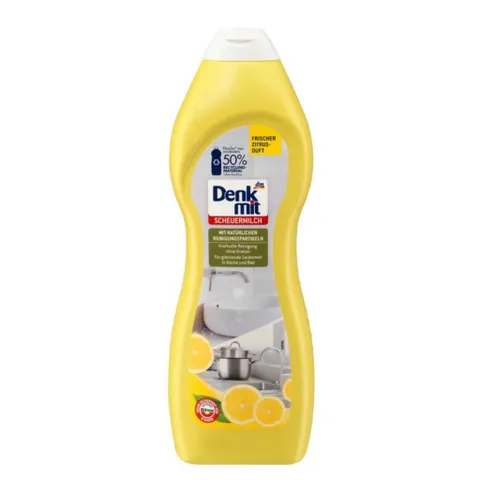 Kem tẩy nhà bếp đa năng Denkmit Schuermilch Đức 750ml dùng cho inox, sứ nhà bếp, nhà tắm