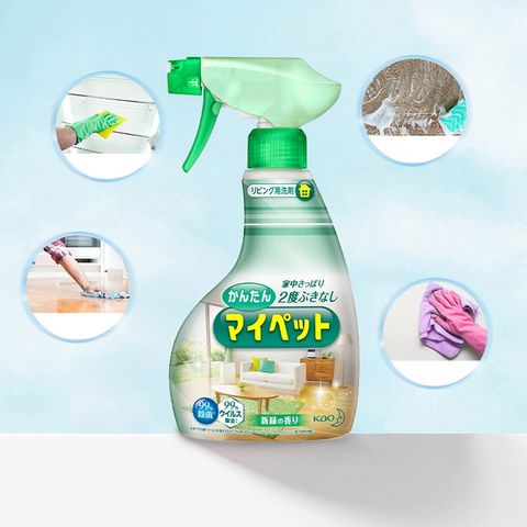 Nước lau sạch nội thất đa năng (gỗ, nhựa, vải, nỉ) Kao Household Cleaner Nhật Bản 400ml