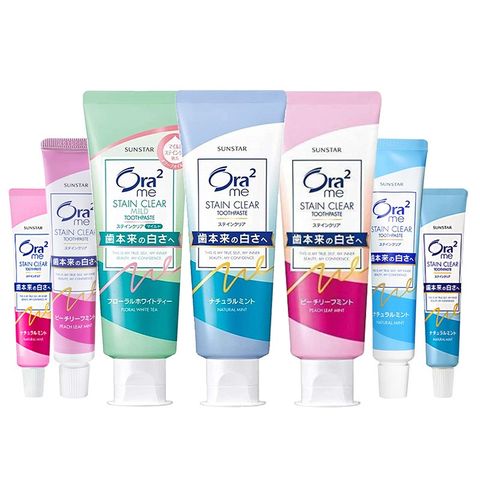 Kem đánh răng Ora2 me Stain Clear răng trắng bóng, hơi thở thơm mát / ngừa sâu răng Nhật Bản 140g