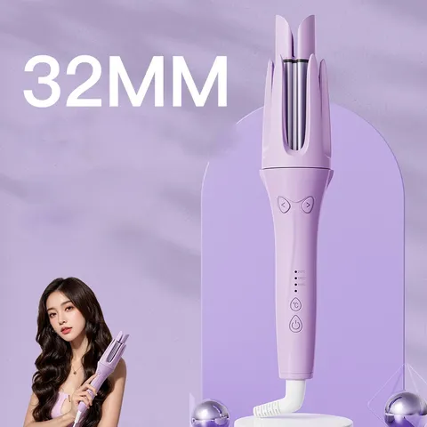 Máy uốn tóc làm xoăn tự động lớp phủ gốm sứ bảo vệ tóc khi tạo kiểu đường kính 32mm