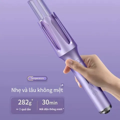 Máy uốn tóc làm xoăn tự động lớp phủ gốm sứ bảo vệ tóc khi tạo kiểu đường kính 32mm