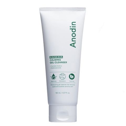 Sữa rửa mặt sạch sâu dành cho da dầu mụn, nhạy cảm Ph 5.5 Anodin KavaKava Calming Gel Cleanser 150ml