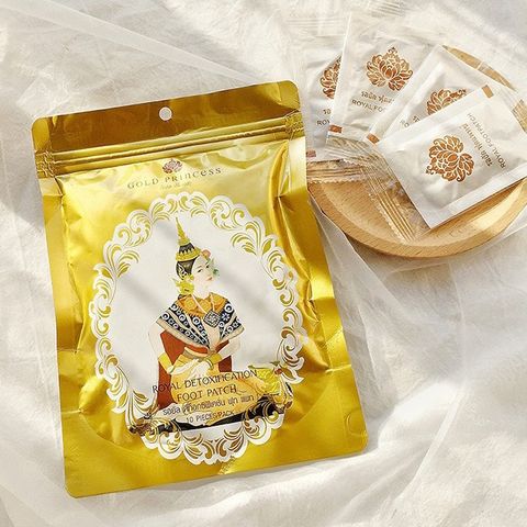 Miếng dán thải độc chân Dusitra Gold Princess Royal Thái Lan 10 miếng