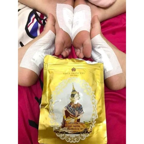 Miếng dán thải độc chân Dusitra Gold Princess Royal Thái Lan 10 miếng