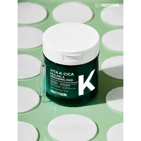 Toner Pad Vita K-Cica Peeling & Repairing Pad Pretty Skin Hàn Quốc 80 miếng