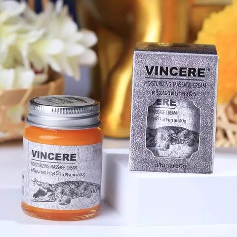Kem giảm nhăn mặt Vincere mỡ cá sấu giảm sẹo lồi, sẹo lõm, sẹo thâm, sẹo phẫu thuật Thái Lan 30g