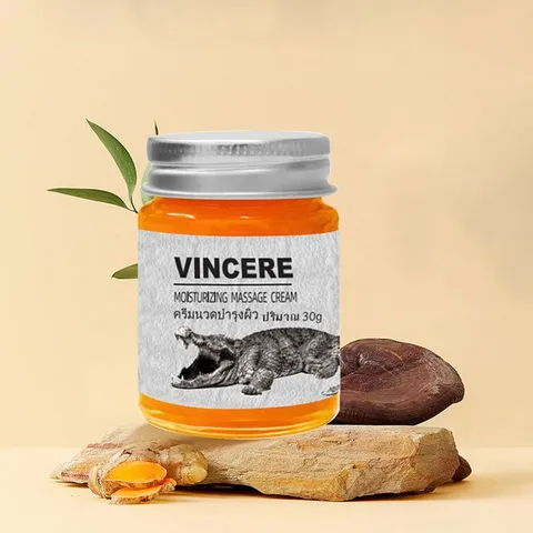 Kem giảm nhăn mặt Vincere mỡ cá sấu giảm sẹo lồi, sẹo lõm, sẹo thâm, sẹo phẫu thuật Thái Lan 30g