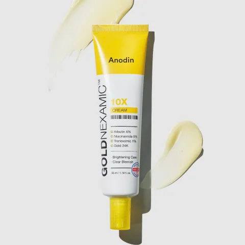 Kem dưỡng sáng, mờ thâm nám đa tầng Goldnexamic 10X Anodin Hàn Quốc 35ml