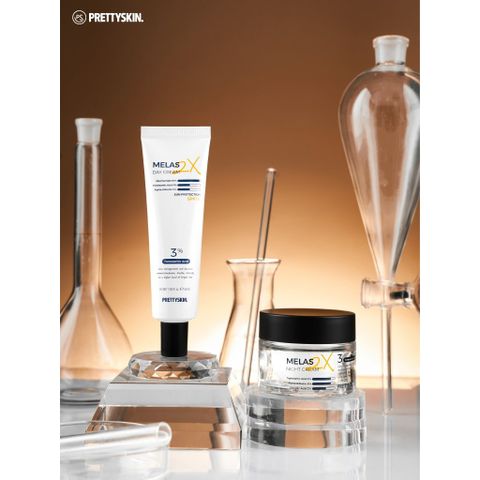 Kem dưỡng ban ngày trắng da, mờ thâm nám, tàn nhang Pretty Skin Melas 2X Day Cream 50ml