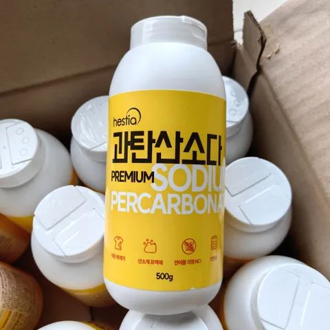 Bột làm sạch lồng máy giặt và tẩy cặn canxi nhà tắm Hestia Permium Hàn Quốc 500g