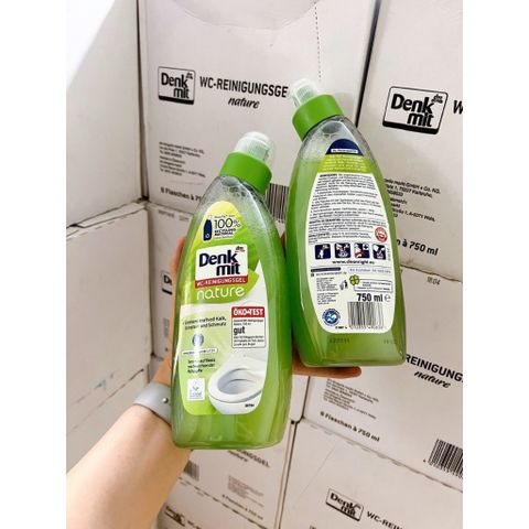 Nước tẩy bồn cầu, toilet, nhà tắm, nhà vệ sinh Denkmit WC Nature Đức 750ml
