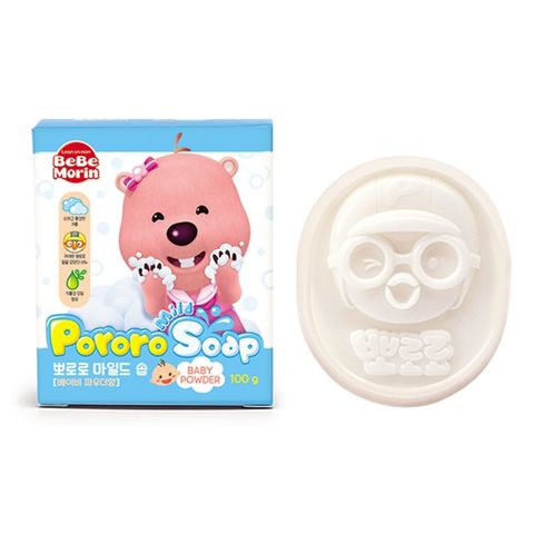Xà bông tắm trẻ em Pororo hương trái cây Hàn Quốc 100g - Làm sạch, trắng sáng da trẻ em