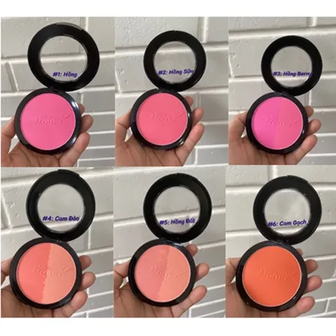 Phấn má hồng dạng nén Mira Aroma Smoothing Blusher Hàn Quốc 14g