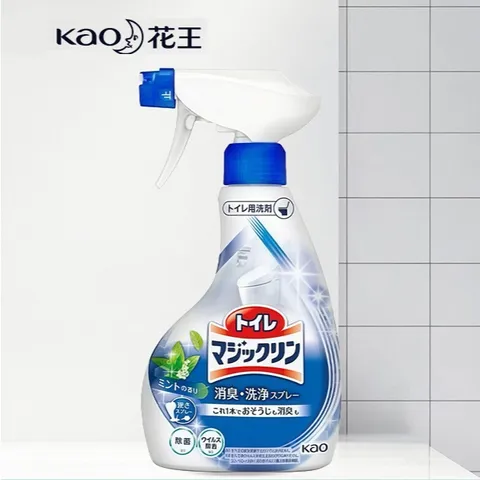Xịt tẩy bồn cầu, gạch men, bồn sứ nhà tắm, nền Toilet ố vàng sỉn màu Kao Cleaner Nhật Bản 350ml