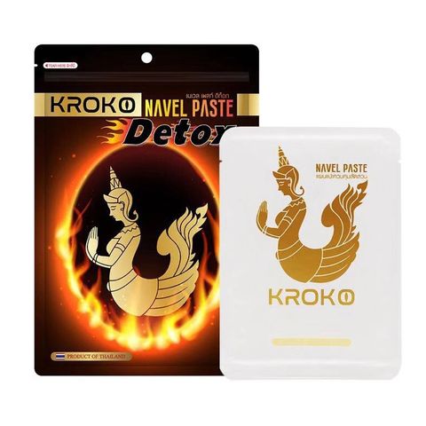 Miếng dán tan mỡ bụng Kroko Navel Paste Detox Thái Lan Túi 5 miếng