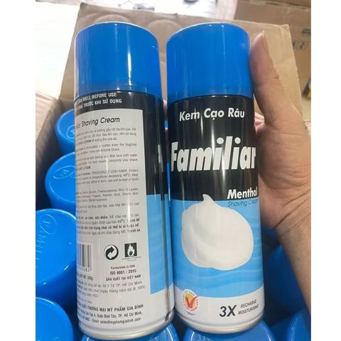 Bọt cạo râu Familiar giúp làm mềm râu tránh đau rát 330g