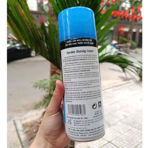 Bọt cạo râu Familiar giúp làm mềm râu tránh đau rát 330g