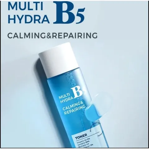 Nước Hoa Hồng Phục Hồi Dưỡng Trắng Pretty Skin Multi Hydra B5 Calming & Repairing Toner 205ml