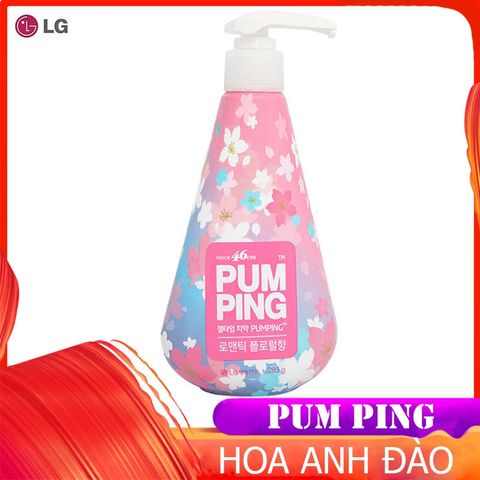 Kem đánh răng PumPing Flower hoa anh đào bảo vệ răng chắc khỏe Hàn Quốc 285g