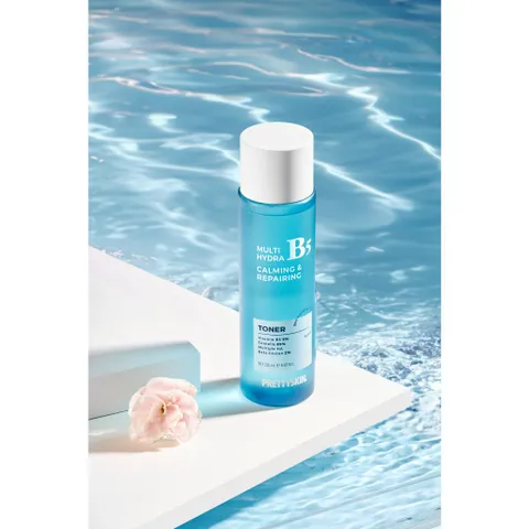 Nước Hoa Hồng Phục Hồi Dưỡng Trắng Pretty Skin Multi Hydra B5 Calming & Repairing Toner 205ml