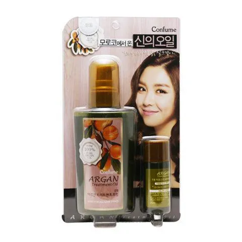 Tinh dầu dưỡng tóc thảo dược Argan Confume Argan Treatment Oil 120ml tặng kèm thêm 25ml chai nhỏ