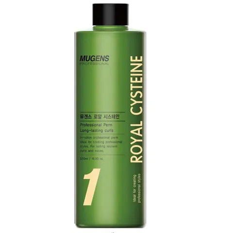 Uốn Thảo Dược Dạng Gel, Uốn (Lạnh,Nguội) Sát Chân Tóc Xoăn Chắc Và Bền Mugens Royal Cystene