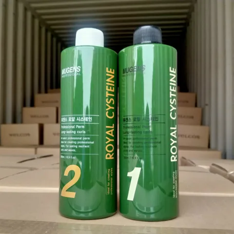 Uốn Thảo Dược Dạng Gel, Uốn (Lạnh,Nguội) Sát Chân Tóc Xoăn Chắc Và Bền Mugens Royal Cystene