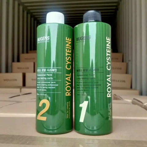 Uốn Thảo Dược Dạng Gel, Uốn (Lạnh,Nguội) Sát Chân Tóc Xoăn Chắc Và Bền Mugens Royal Cystene