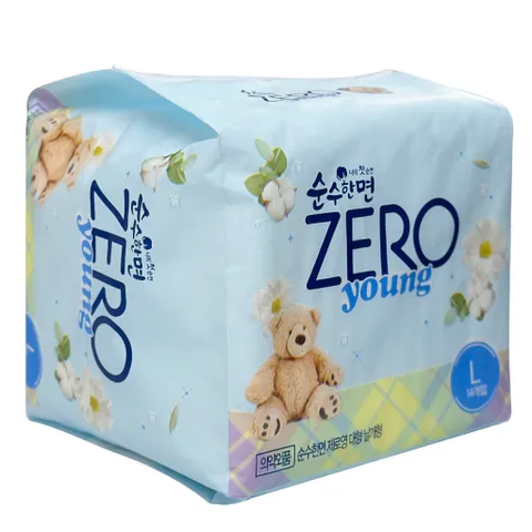 Băng vệ sinh Hàn Quốc KLEANNARA ZERO YOUNG có cánh siêu mềm mại, không mùi, siêu thấm hút nhiều size