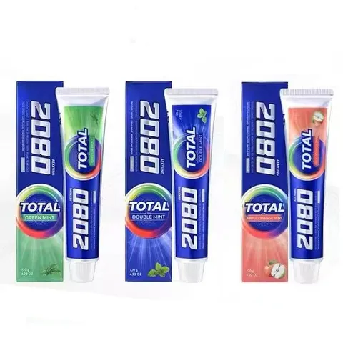 Kem đánh răng bạc hà và táo 2080 Total Double Hàn Quốc giảm hôi miệng, chống viêm nướu 120g
