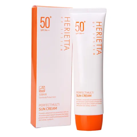 Kem chống nắng thảo dược, kem lót đa năng Welcos Herietta UV System Perfect Multi Sun Cream