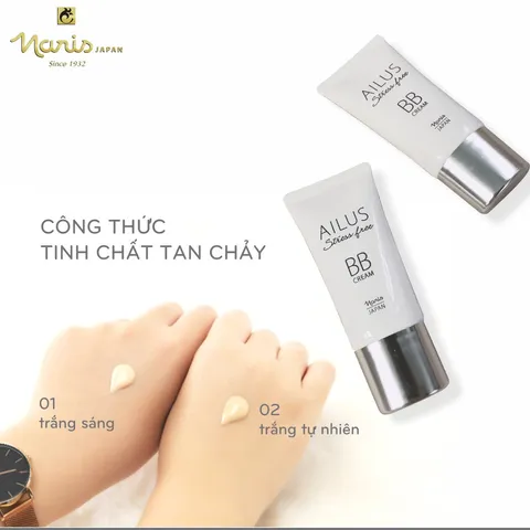 Kem nền trang điểm đa chức năng BB Cream Naris Ailus Stress Free 30g - che khuyết điểm, kiềm dầu