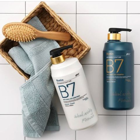 Dầu gội xả Biotin B7 Welcos Forest Hair Loss Shampoo sạch gàu, giảm ngứa Hàn Quốc
