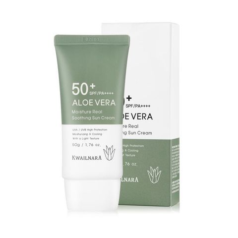 Kem chống nắng Lô hôi dịu da, kiềm dầu Kwailnara Aloe Vera Sun Cream SPF50+ Hàn Quốc 50g