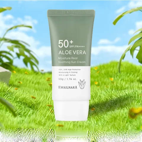 Kem chống nắng Lô hôi dịu da, kiềm dầu Kwailnara Aloe Vera Sun Cream SPF50+ Hàn Quốc 50g