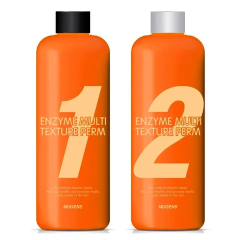 [Tóc thường và tóc yếu] Uốn nóng, uốn lạnh đa năng Mugens Enzyme Multi Texture Hàn Quốc 2x500ml