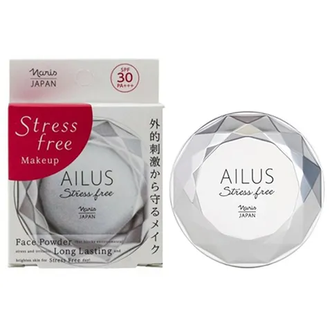 Phấn phủ kiềm dầu Naris Cosmetic Ailus Stress mỏng nhẹ SPF30 Nhật Bản 120g