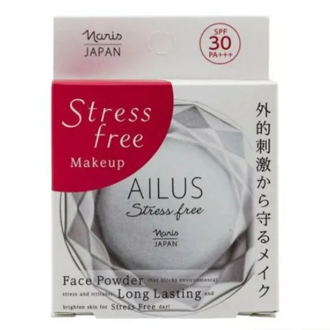 Phấn phủ kiềm dầu Naris Cosmetic Ailus Stress mỏng nhẹ SPF30 Nhật Bản 120g