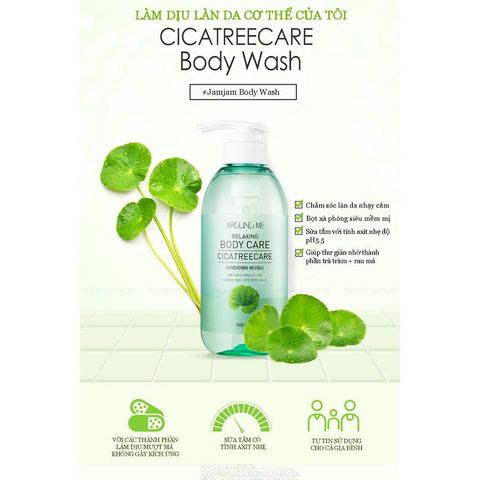 Sữa tắm đào tạo bọt dưỡng trắng hương nước hoa Welcos Aroud Me Body Wash Peach Hàn Quốc 500ml