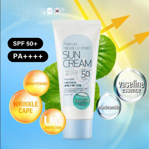 Kem chống nắng rau má, kiềm dầu, nâng tông nhẹ Kwailnar Sun Cream Hàn Quốc 60gr