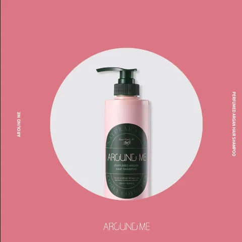 Dầu gội xả thảo dược Argan Around Me Shampoo phục hồi tóc khô xơ, gãy rụng, kích thích mọc tóc 500ml